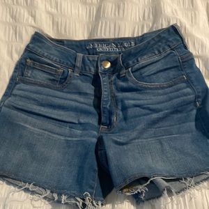 American eagle stretch jean shorts